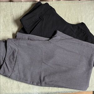 Roz & Ali Women's Gray and Black Time&True Trousers